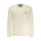 Beige Cotton Men Sweater